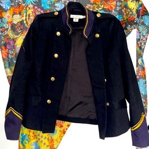 H&M Navy and Gold Jimi Hendrix, Drum Major, Band Jacket
